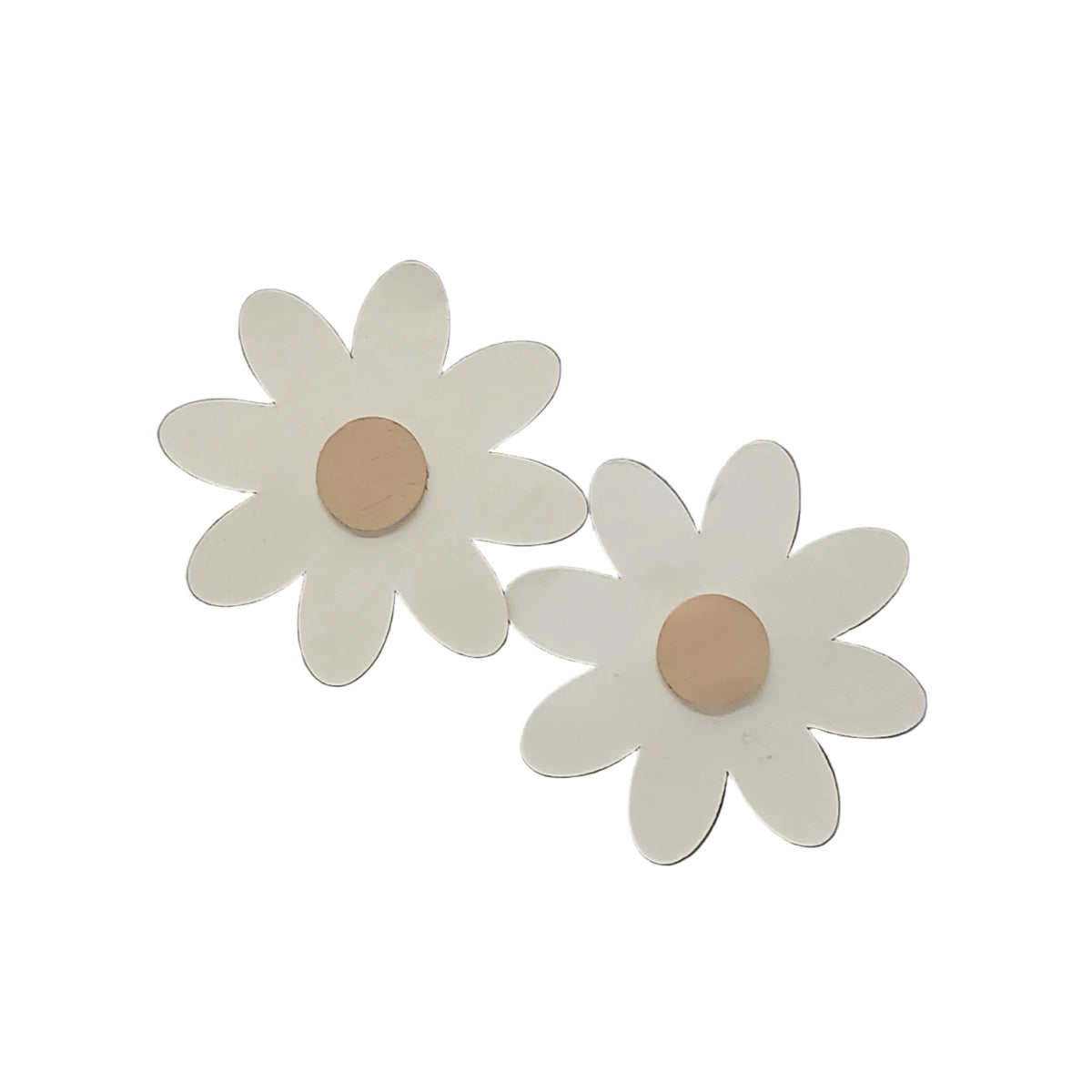 Petal Craft Beige Daisy Clips