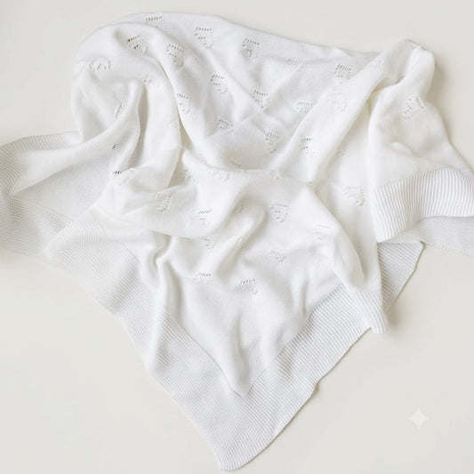 Alma Ivory Knit Shawl