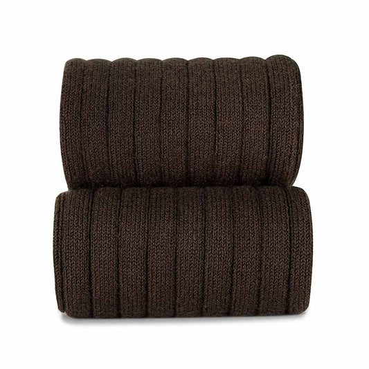 Condor Knee High Ribbed Socks Brown