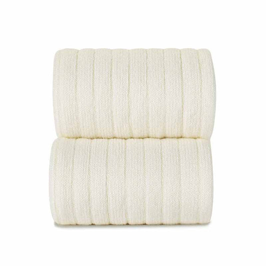 Condor Short Ribbed Socks Cream