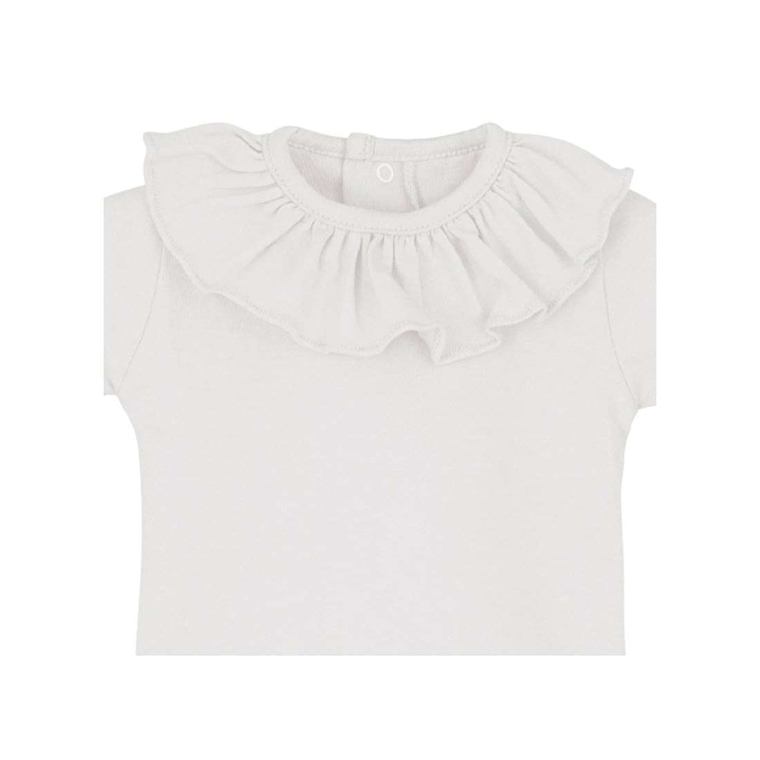 Calamaro Short Sleeve Frill Neck Bodysuit
