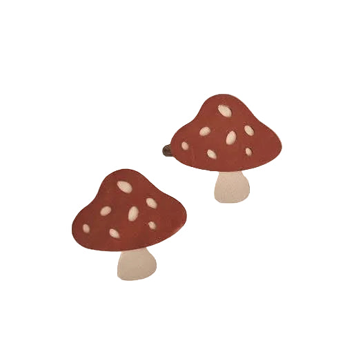 Petal Craft Toadstool Clips