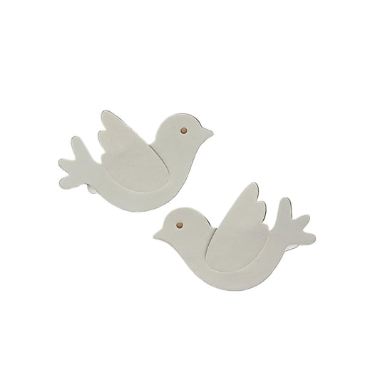Petal Craft White Dove Clips