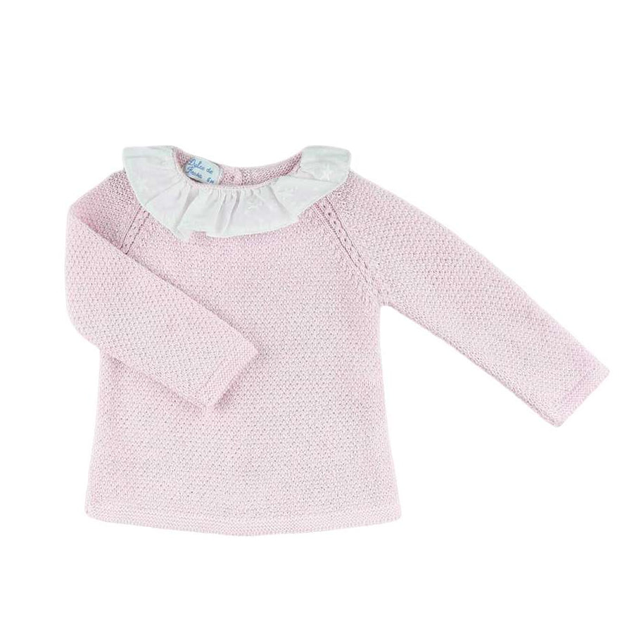 Dulce De Fresa Pink & White Knit Set