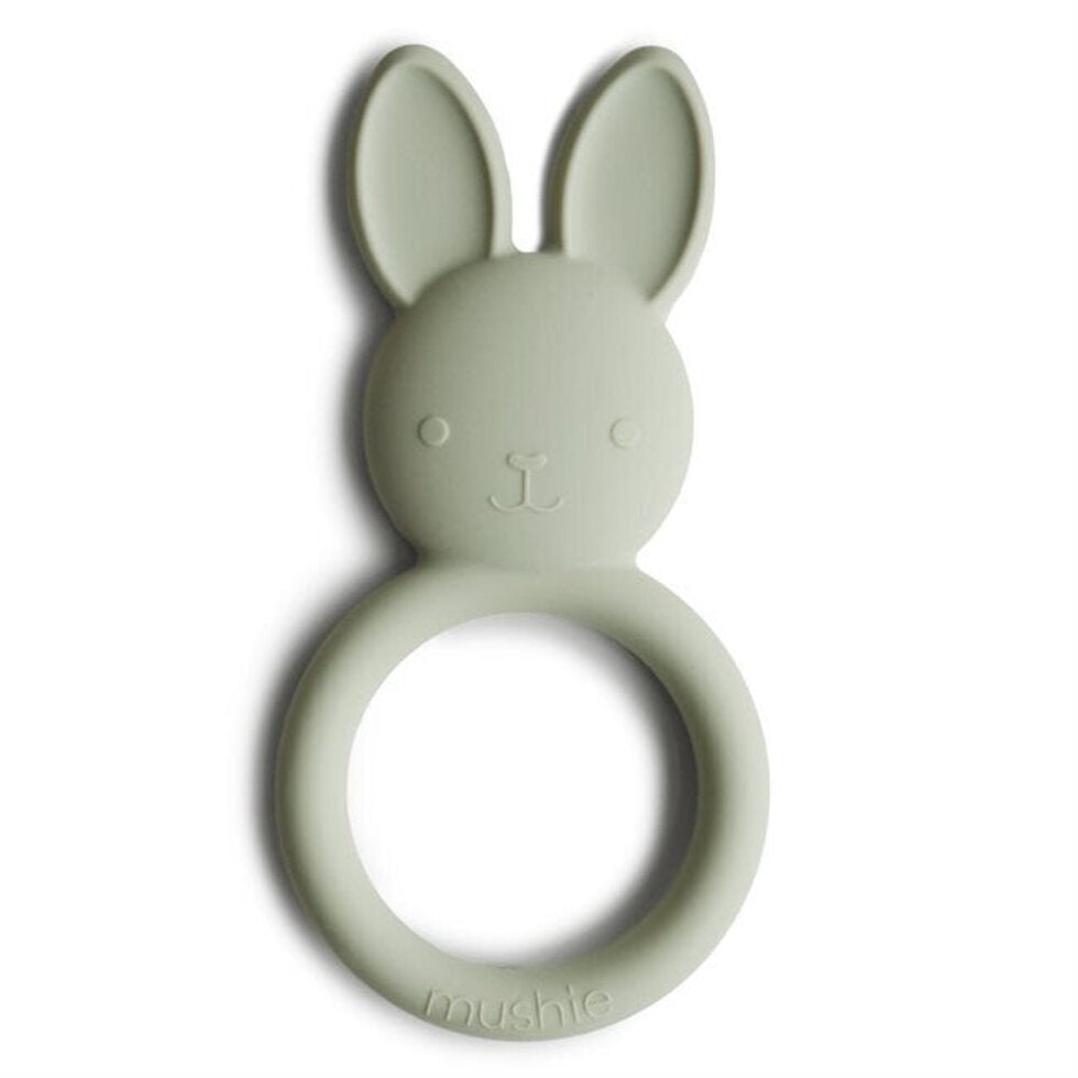 Mushie Teether Bunnie - Sage