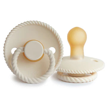 FRIGG Pacifiers 2pk Cream Rope LATEX