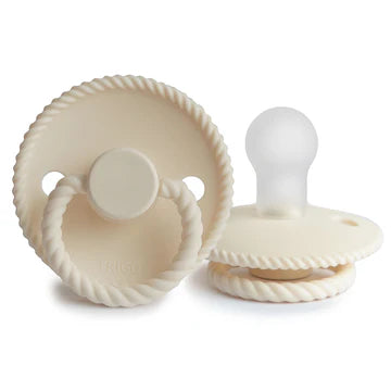 FRIGG Pacifiers 2pk Cream Rope SILICONE