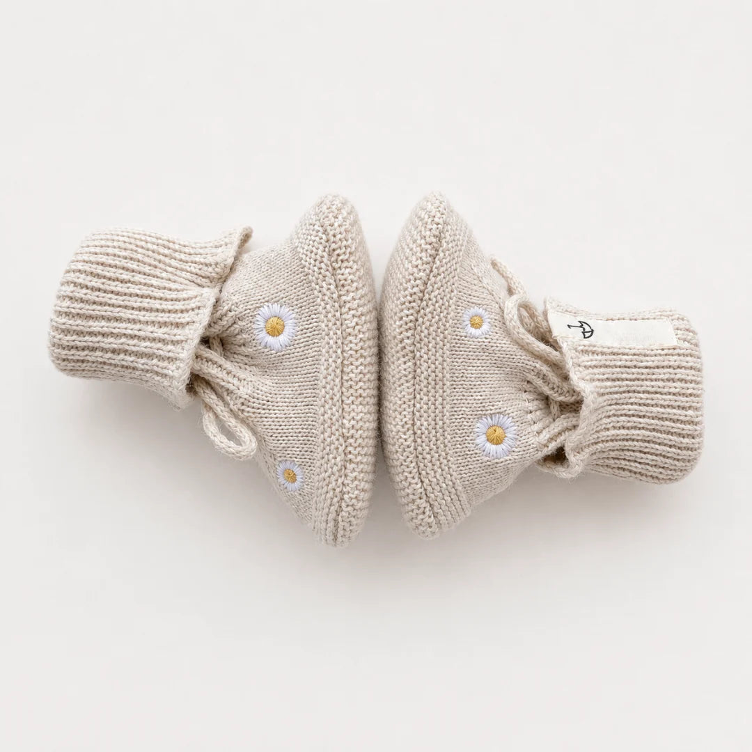 Saga Organic Knit Booties