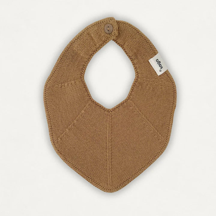 Saga Organic Knitted Bib - Plain