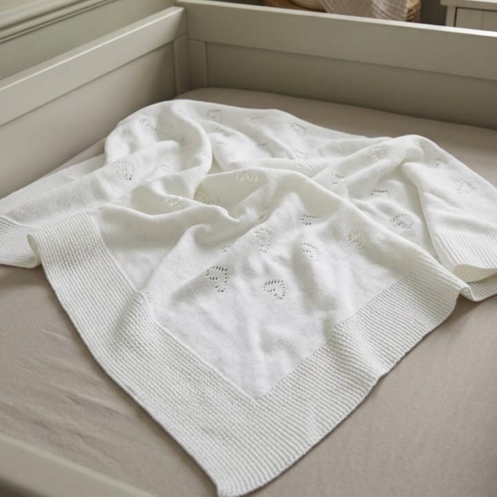 Alma Ivory Knit Shawl
