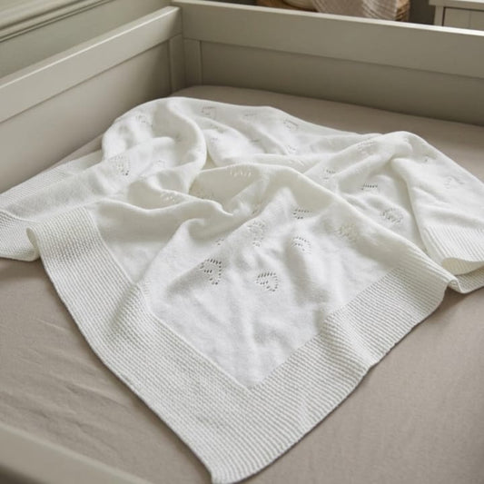 Alma Ivory Knit Shawl