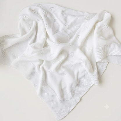 Alma Ivory Knit Shawl