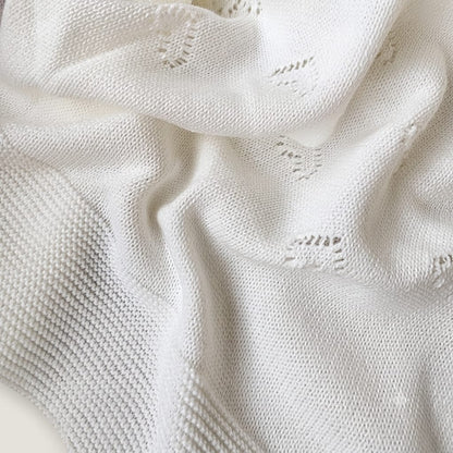 Alma Ivory Knit Shawl