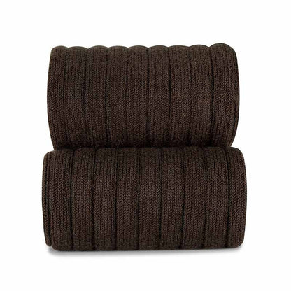 Condor Knee High Ribbed Socks Brown