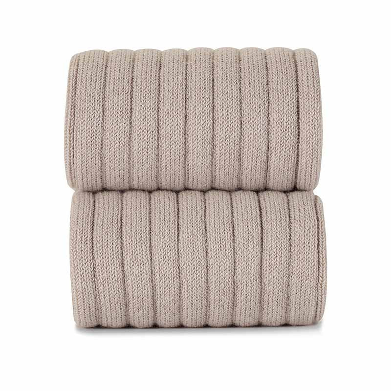 Condor Knee High Ribbed Socks Stone
