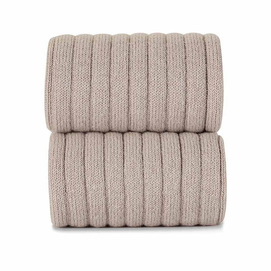Condor Knee High Ribbed Socks Stone