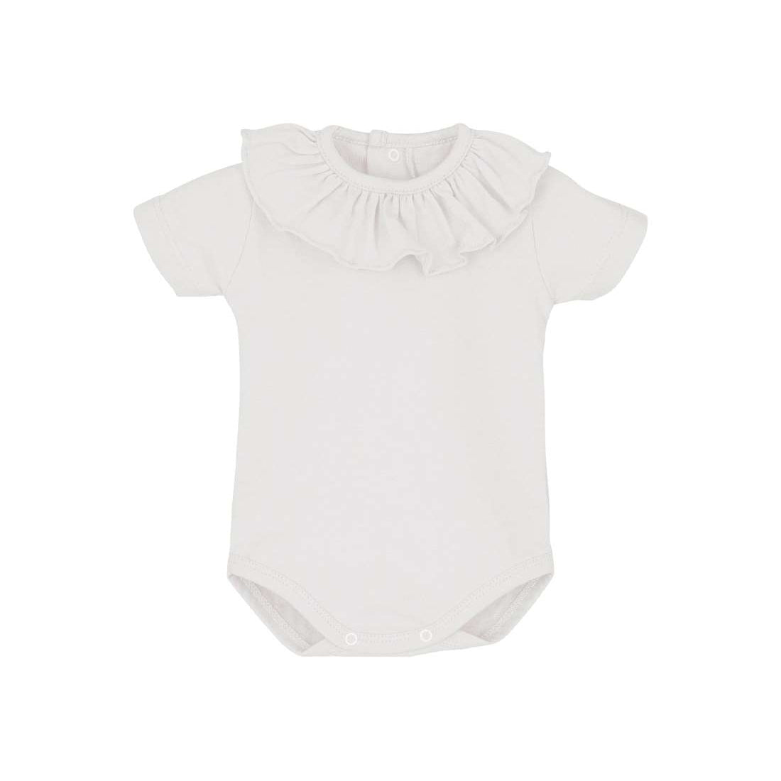 Calamaro Short Sleeve Frill Neck Bodysuit