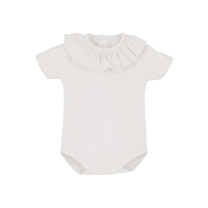 Calamaro Short Sleeve Frill Neck Bodysuit