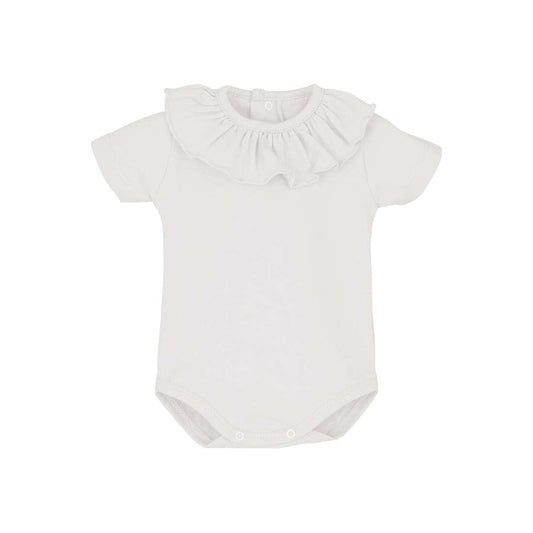 Calamaro Short Sleeve Frill Neck Bodysuit