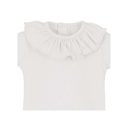 Calamaro Short Sleeve Frill Neck Bodysuit