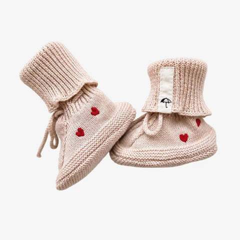 Saga Organic Knit Booties