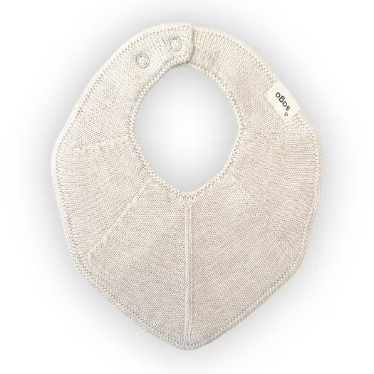 Saga Organic Knitted Bib - Plain