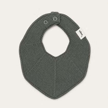 Saga Organic Knitted Bib - Plain